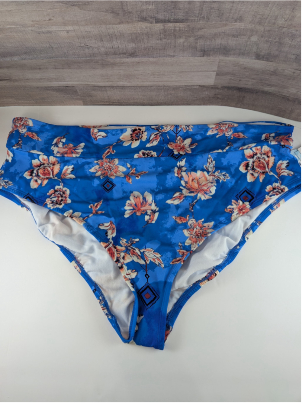 Maurices American Beach Blue Floral Bikini Bottom 3X